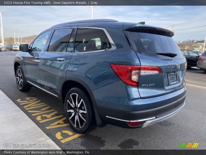 Steel Sapphire Metallic / Gray 2020 Honda Pilot Touring AWD