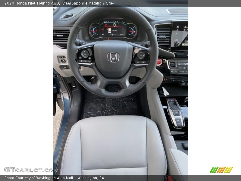 Steel Sapphire Metallic / Gray 2020 Honda Pilot Touring AWD