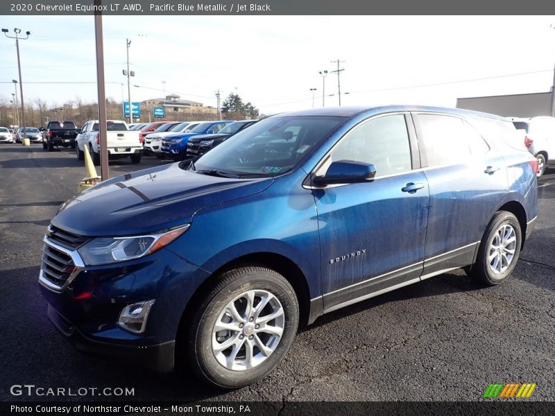 Pacific Blue Metallic / Jet Black 2020 Chevrolet Equinox LT AWD