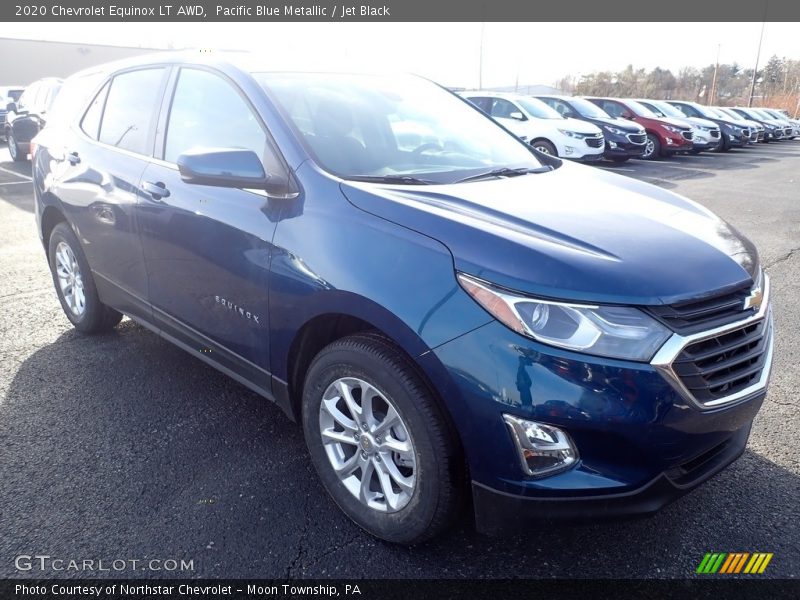 Pacific Blue Metallic / Jet Black 2020 Chevrolet Equinox LT AWD