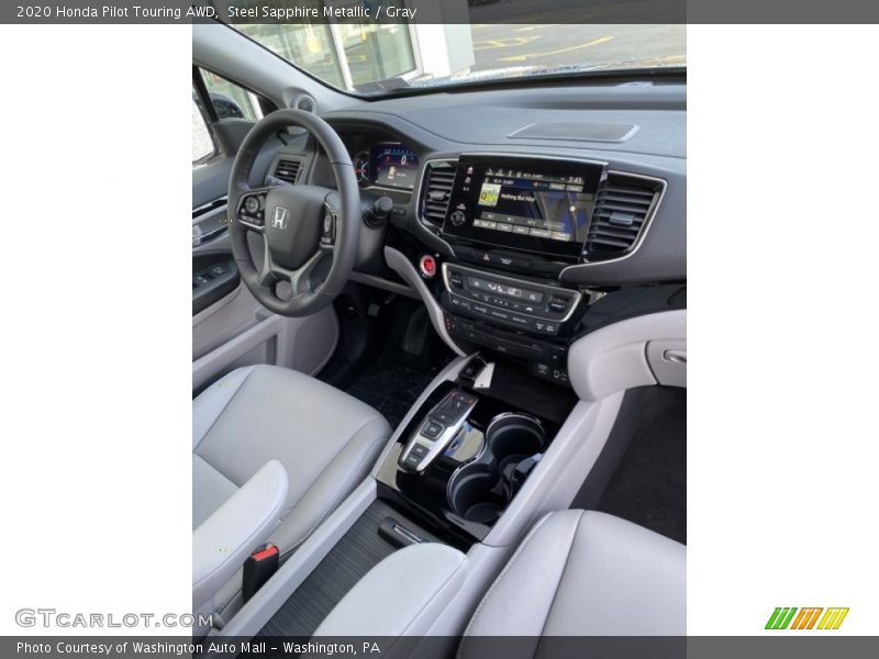 Steel Sapphire Metallic / Gray 2020 Honda Pilot Touring AWD