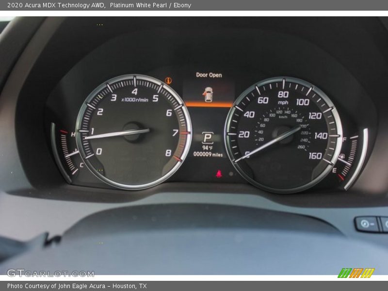 Platinum White Pearl / Ebony 2020 Acura MDX Technology AWD