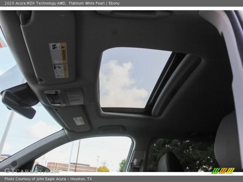 Platinum White Pearl / Ebony 2020 Acura MDX Technology AWD