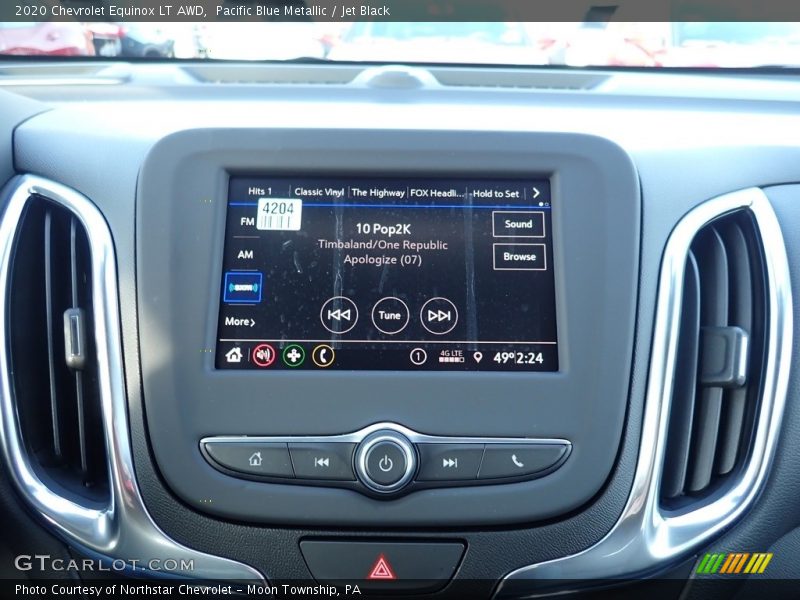 Pacific Blue Metallic / Jet Black 2020 Chevrolet Equinox LT AWD