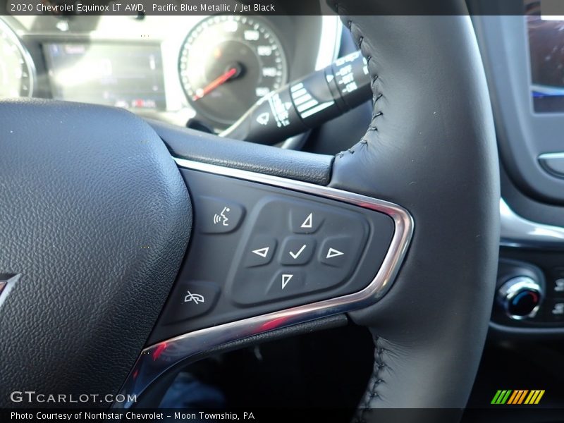 Pacific Blue Metallic / Jet Black 2020 Chevrolet Equinox LT AWD