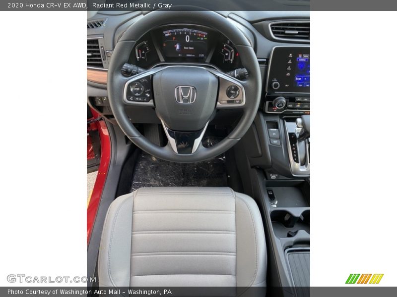Radiant Red Metallic / Gray 2020 Honda CR-V EX AWD