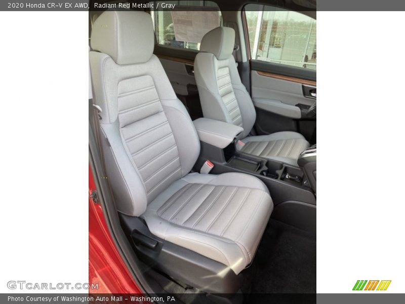 Radiant Red Metallic / Gray 2020 Honda CR-V EX AWD