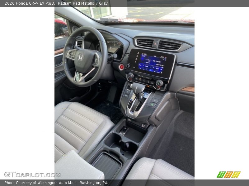 Radiant Red Metallic / Gray 2020 Honda CR-V EX AWD