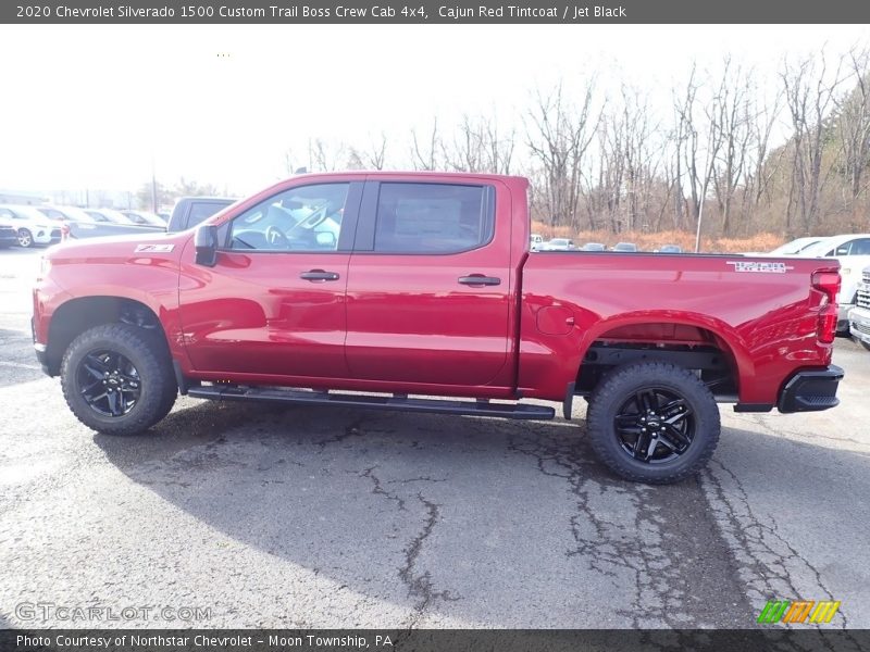 Cajun Red Tintcoat / Jet Black 2020 Chevrolet Silverado 1500 Custom Trail Boss Crew Cab 4x4