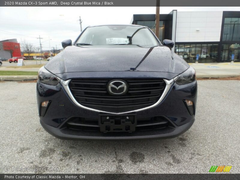 Deep Crystal Blue Mica / Black 2020 Mazda CX-3 Sport AWD