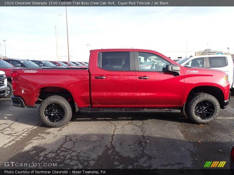 Cajun Red Tintcoat / Jet Black 2020 Chevrolet Silverado 1500 Custom Trail Boss Crew Cab 4x4