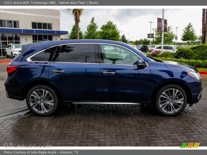 Fathom Blue Pearl / Ebony 2020 Acura MDX Technology AWD