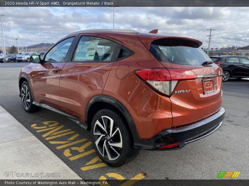 Orangeburst Metallic / Black 2020 Honda HR-V Sport AWD