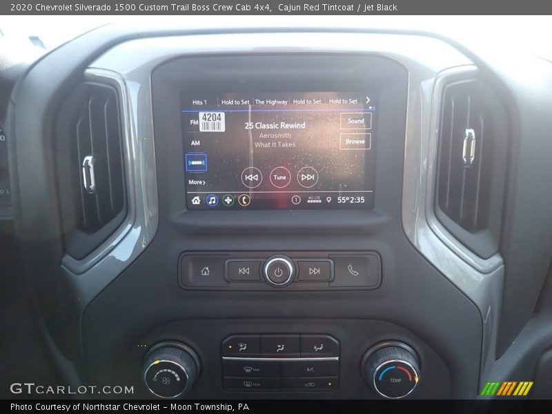 Cajun Red Tintcoat / Jet Black 2020 Chevrolet Silverado 1500 Custom Trail Boss Crew Cab 4x4