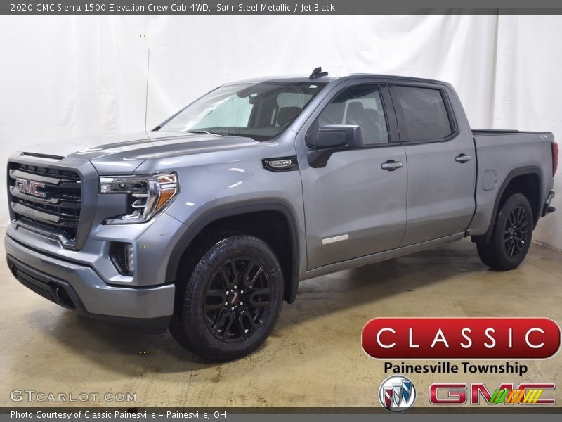 Satin Steel Metallic / Jet Black 2020 GMC Sierra 1500 Elevation Crew Cab 4WD