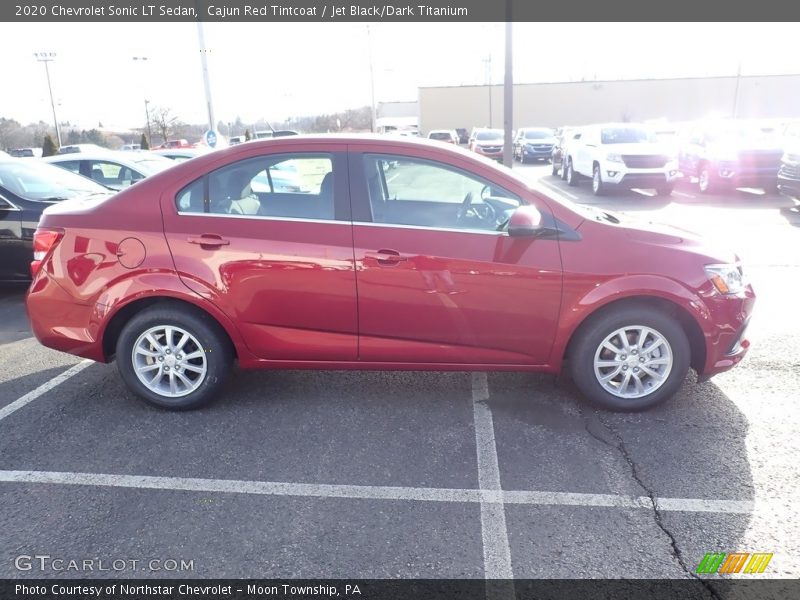 Cajun Red Tintcoat / Jet Black/Dark Titanium 2020 Chevrolet Sonic LT Sedan