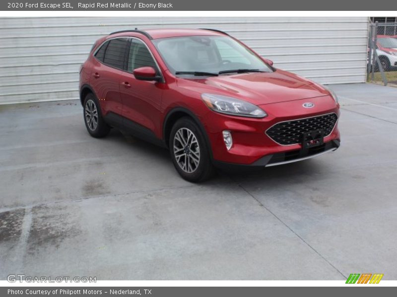 Rapid Red Metallic / Ebony Black 2020 Ford Escape SEL