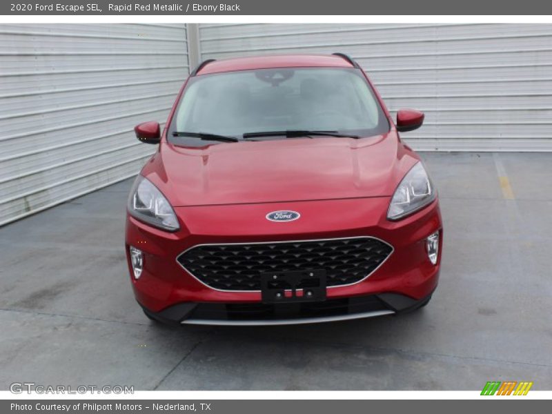 Rapid Red Metallic / Ebony Black 2020 Ford Escape SEL