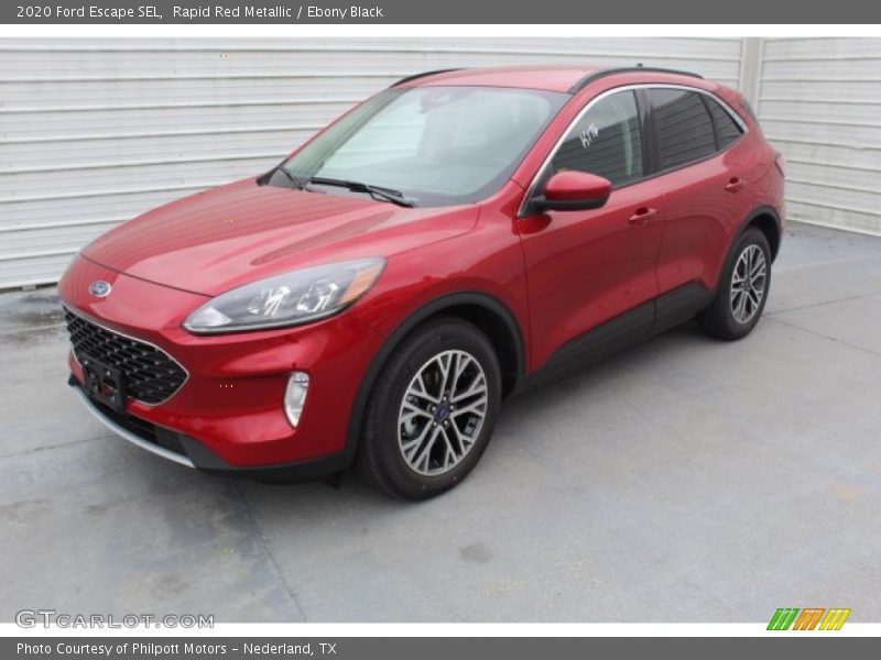 Rapid Red Metallic / Ebony Black 2020 Ford Escape SEL