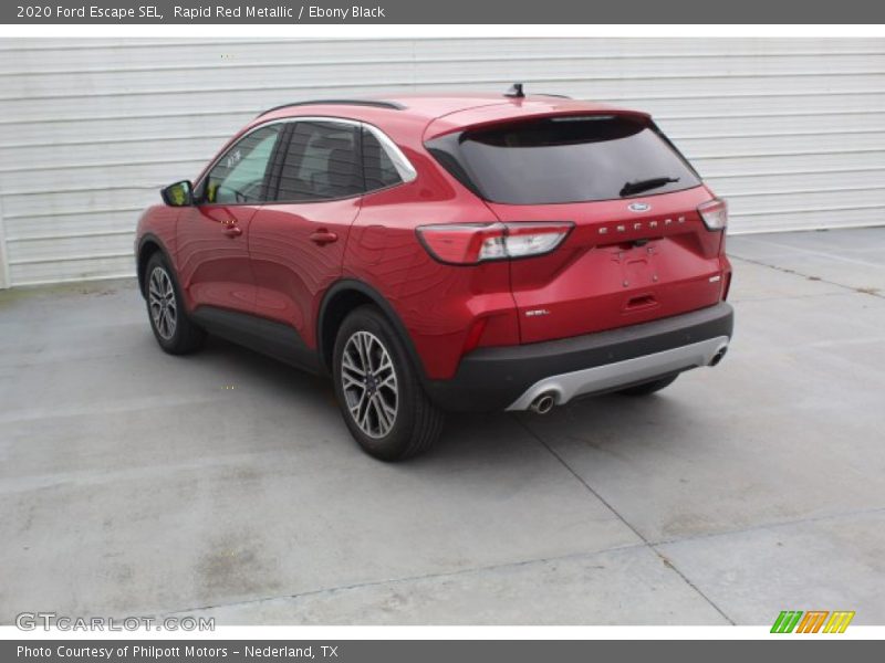 Rapid Red Metallic / Ebony Black 2020 Ford Escape SEL