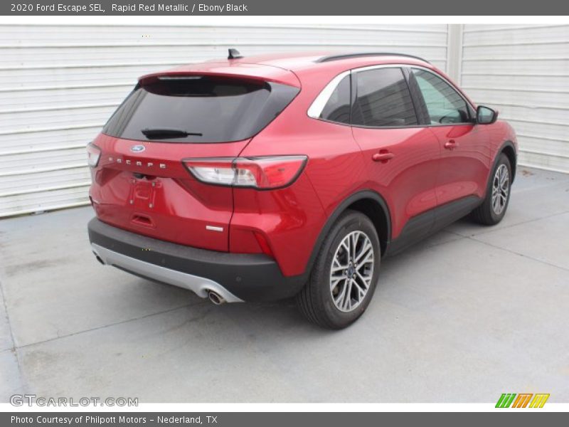 Rapid Red Metallic / Ebony Black 2020 Ford Escape SEL