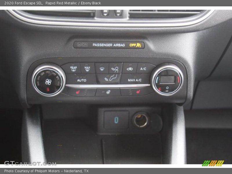 Rapid Red Metallic / Ebony Black 2020 Ford Escape SEL