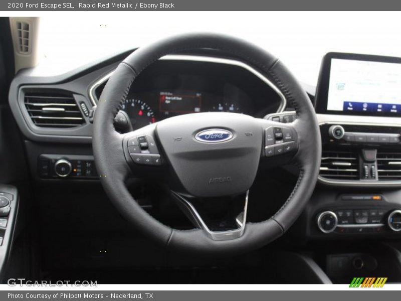 Rapid Red Metallic / Ebony Black 2020 Ford Escape SEL