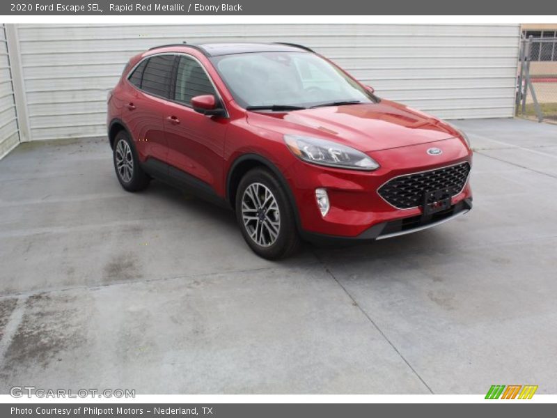 Rapid Red Metallic / Ebony Black 2020 Ford Escape SEL