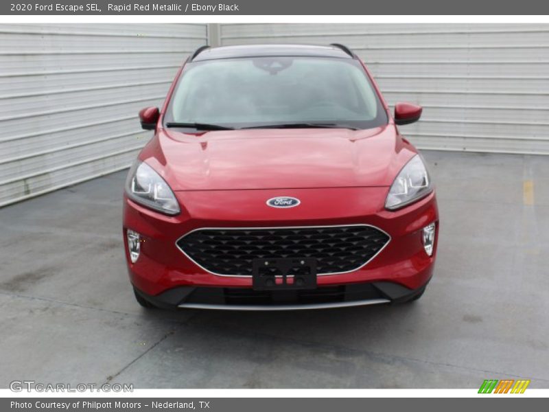 Rapid Red Metallic / Ebony Black 2020 Ford Escape SEL