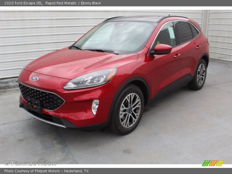 Rapid Red Metallic / Ebony Black 2020 Ford Escape SEL
