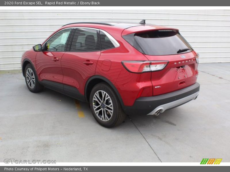 Rapid Red Metallic / Ebony Black 2020 Ford Escape SEL