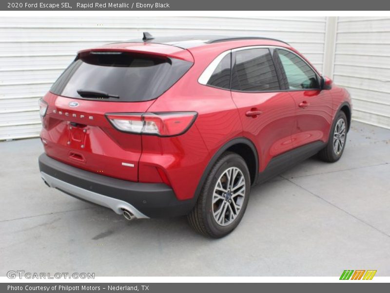 Rapid Red Metallic / Ebony Black 2020 Ford Escape SEL