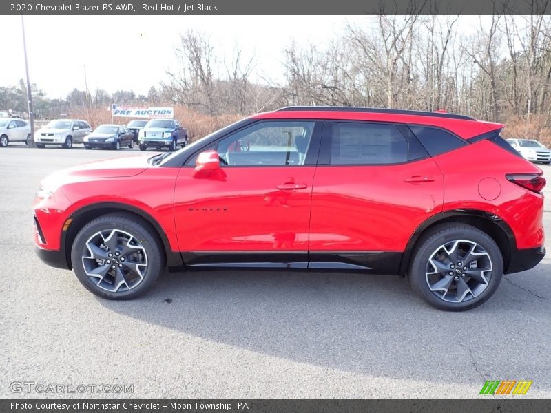 Red Hot / Jet Black 2020 Chevrolet Blazer RS AWD