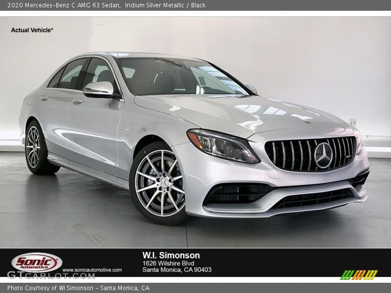 Iridium Silver Metallic / Black 2020 Mercedes-Benz C AMG 63 Sedan