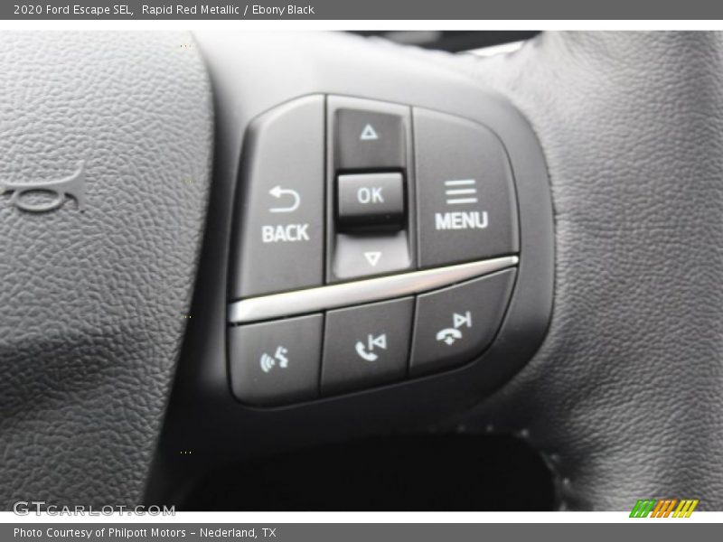 Rapid Red Metallic / Ebony Black 2020 Ford Escape SEL