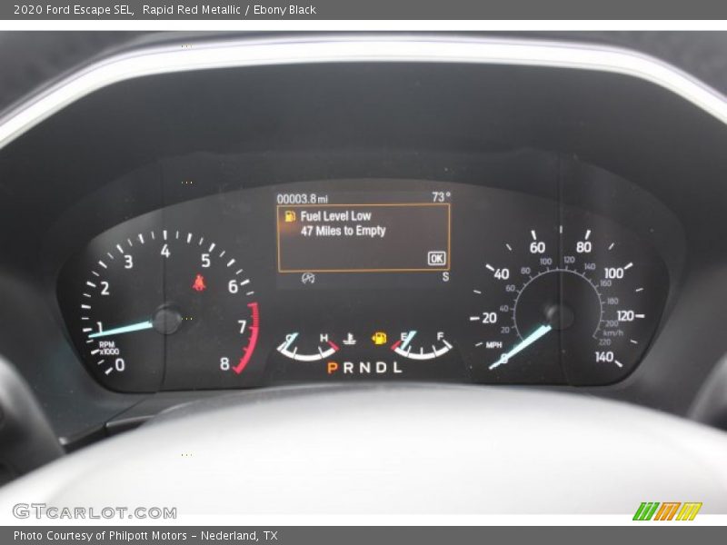 Rapid Red Metallic / Ebony Black 2020 Ford Escape SEL