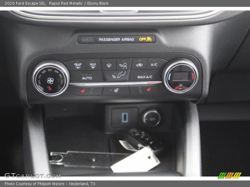 Rapid Red Metallic / Ebony Black 2020 Ford Escape SEL