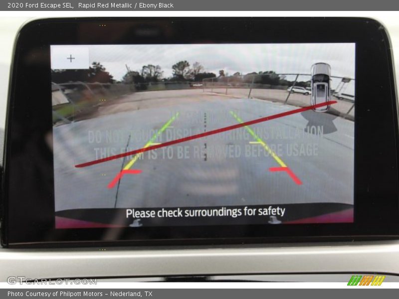 Rapid Red Metallic / Ebony Black 2020 Ford Escape SEL