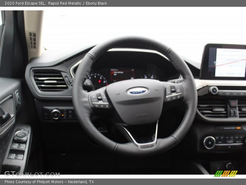 Rapid Red Metallic / Ebony Black 2020 Ford Escape SEL
