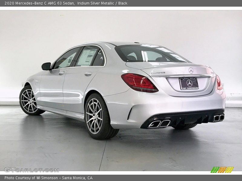 Iridium Silver Metallic / Black 2020 Mercedes-Benz C AMG 63 Sedan