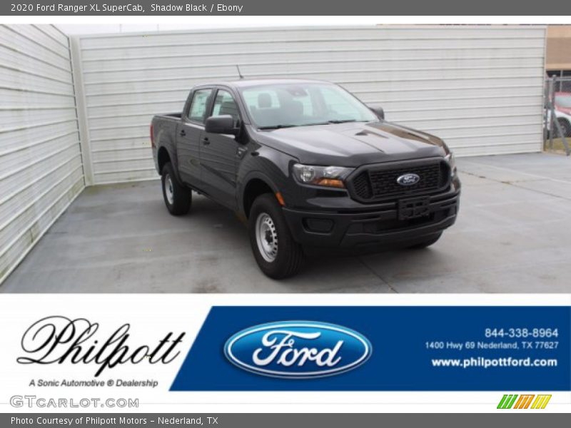 Shadow Black / Ebony 2020 Ford Ranger XL SuperCab