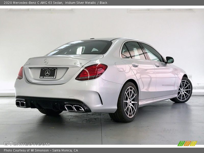 Iridium Silver Metallic / Black 2020 Mercedes-Benz C AMG 63 Sedan