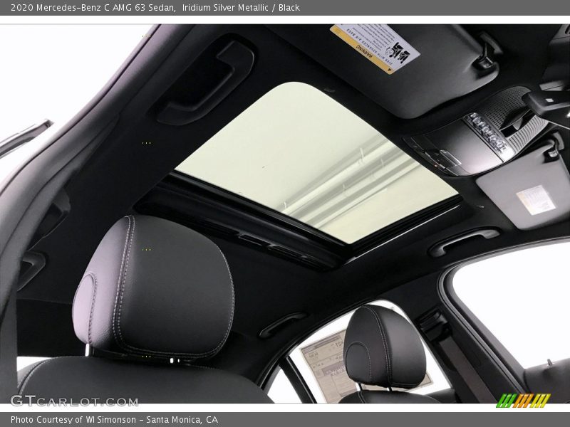 Sunroof of 2020 C AMG 63 Sedan