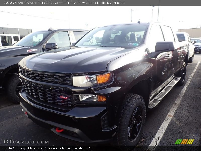 Black / Jet Black 2020 Chevrolet Silverado 1500 Custom Trail Boss Crew Cab 4x4