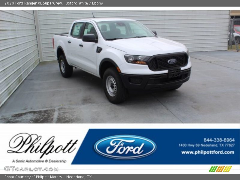 Oxford White / Ebony 2020 Ford Ranger XL SuperCrew