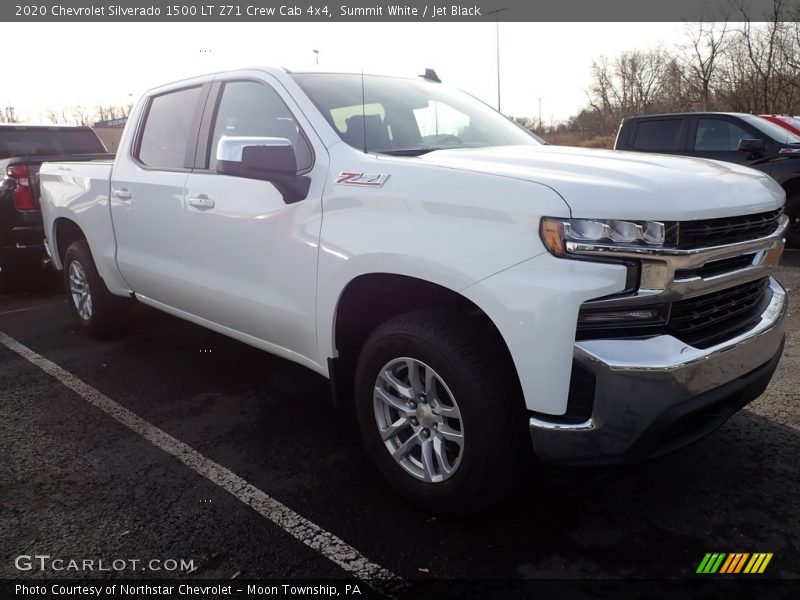 Summit White / Jet Black 2020 Chevrolet Silverado 1500 LT Z71 Crew Cab 4x4