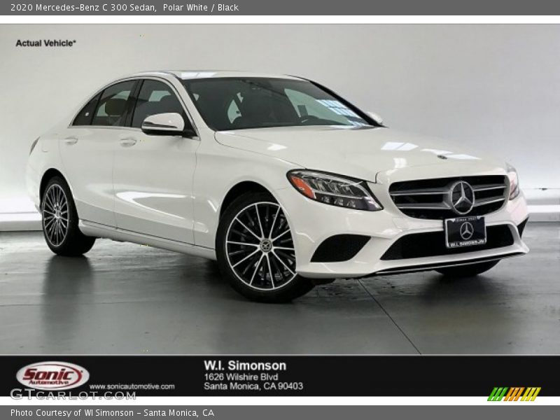 Polar White / Black 2020 Mercedes-Benz C 300 Sedan