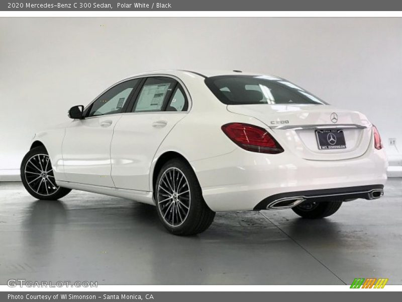 Polar White / Black 2020 Mercedes-Benz C 300 Sedan