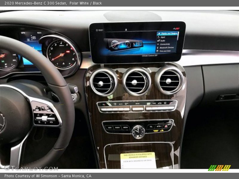 Polar White / Black 2020 Mercedes-Benz C 300 Sedan