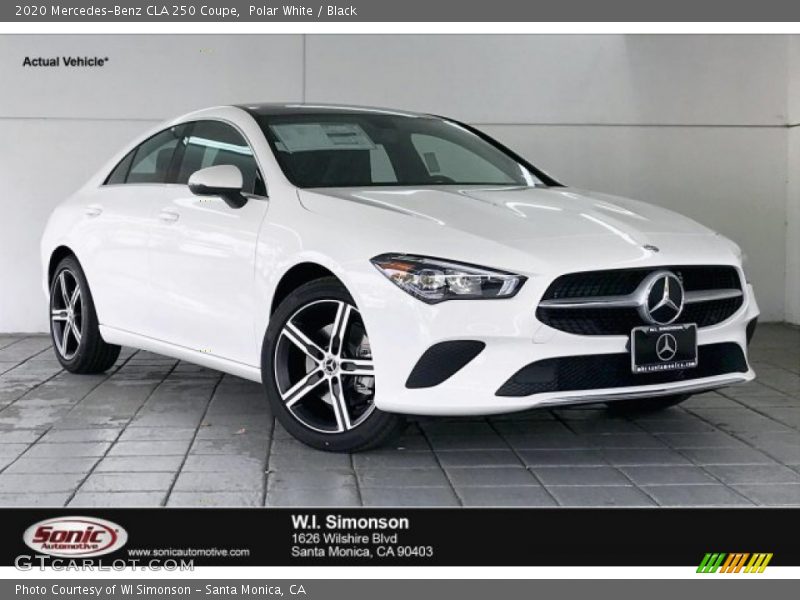 Polar White / Black 2020 Mercedes-Benz CLA 250 Coupe